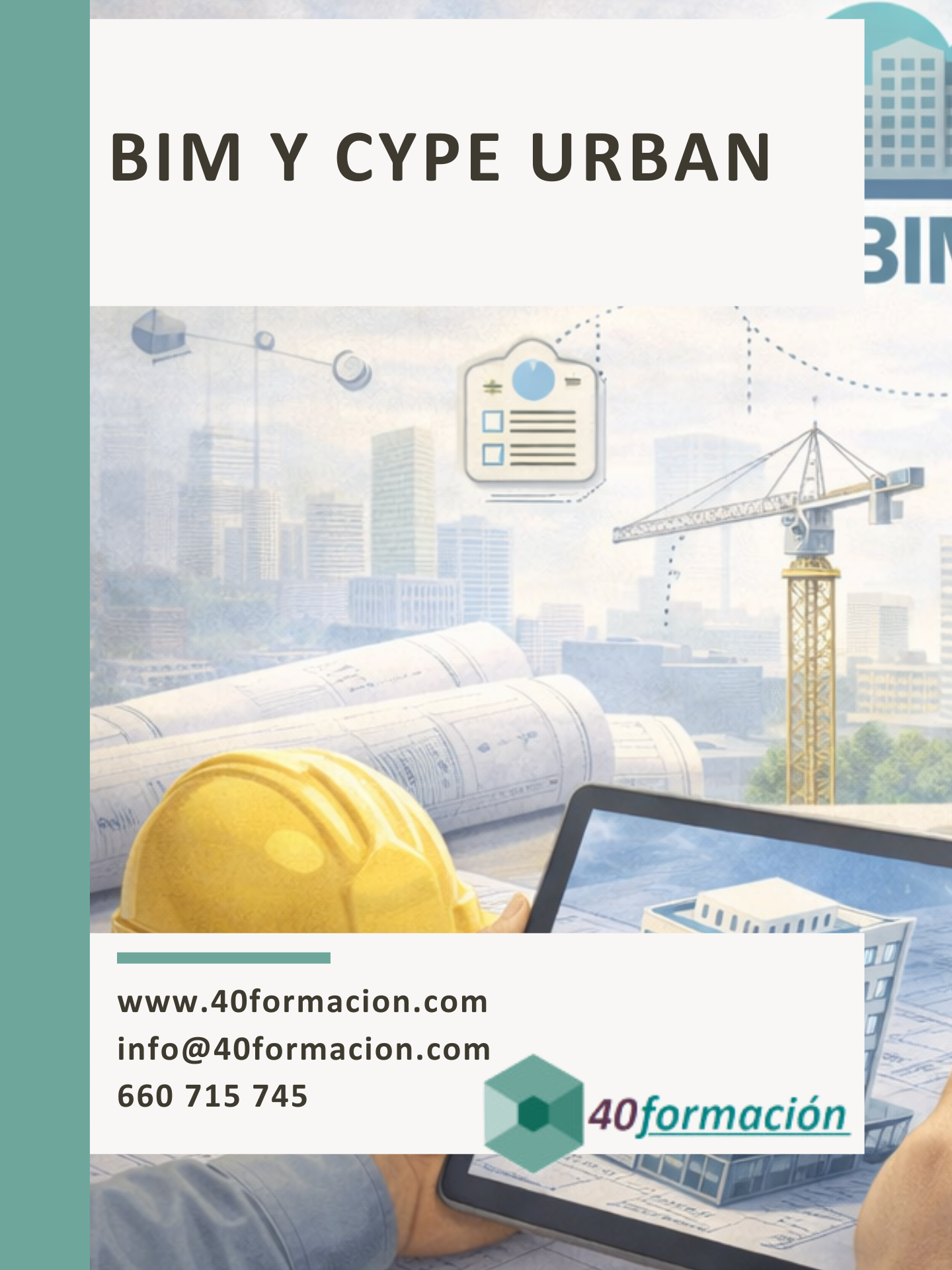 CYPEURBAN es un programa gratuito para llevar a cabo la documentación del cumplimiento urbanístico sobre modelos BIM en formato IFC.
Los alumnos utilizarán y practicarán este programa con la finalidad de poder utilizarlo en sus puestos de trabajo.
